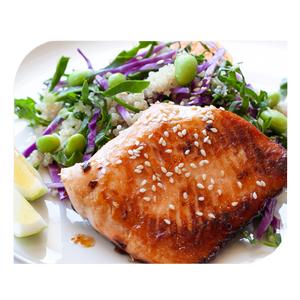 Recipe: Honey Orange Salmon with Asian Quinoa Salad